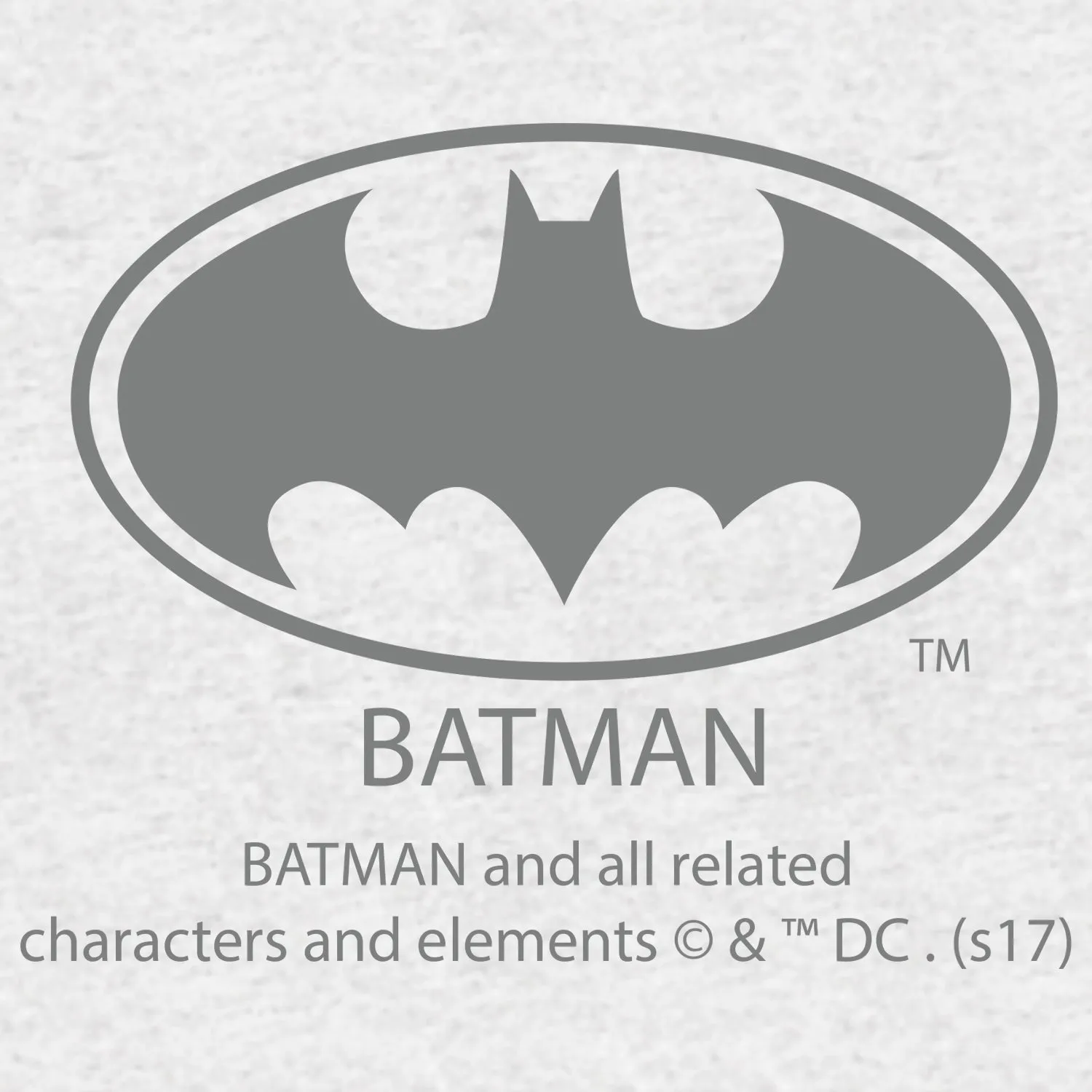 DC Comics Batman Logo Grey Official Kid's T-Shirt (Sports Grey)