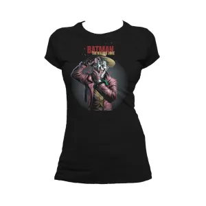 DC Comics Joker Killing Joke Official Women's T-shirt (Black)