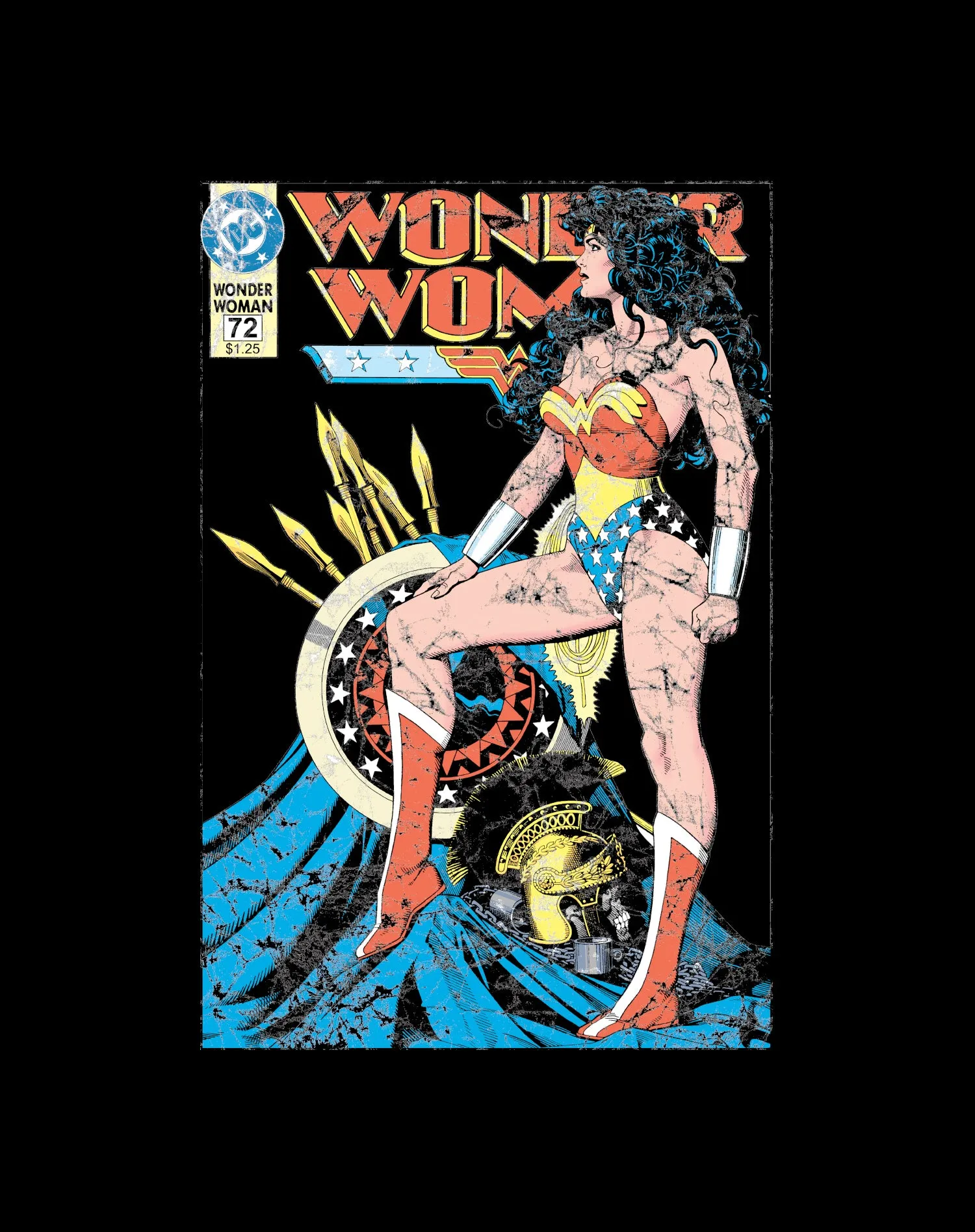 DC Comics Wonder Woman Cover WW55 Legs Official Men's T-Shirt