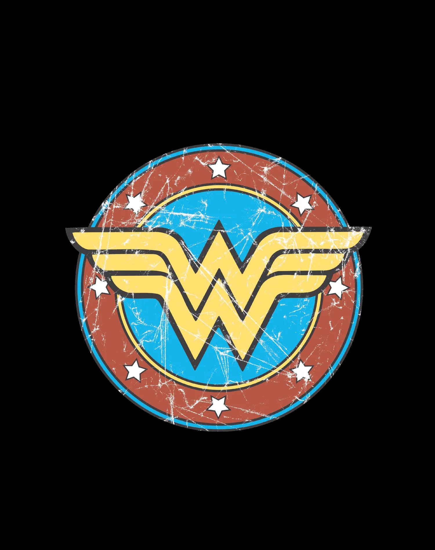 DC Comics Wonder Woman Logo Circle Dist Official Men's T-Shirt