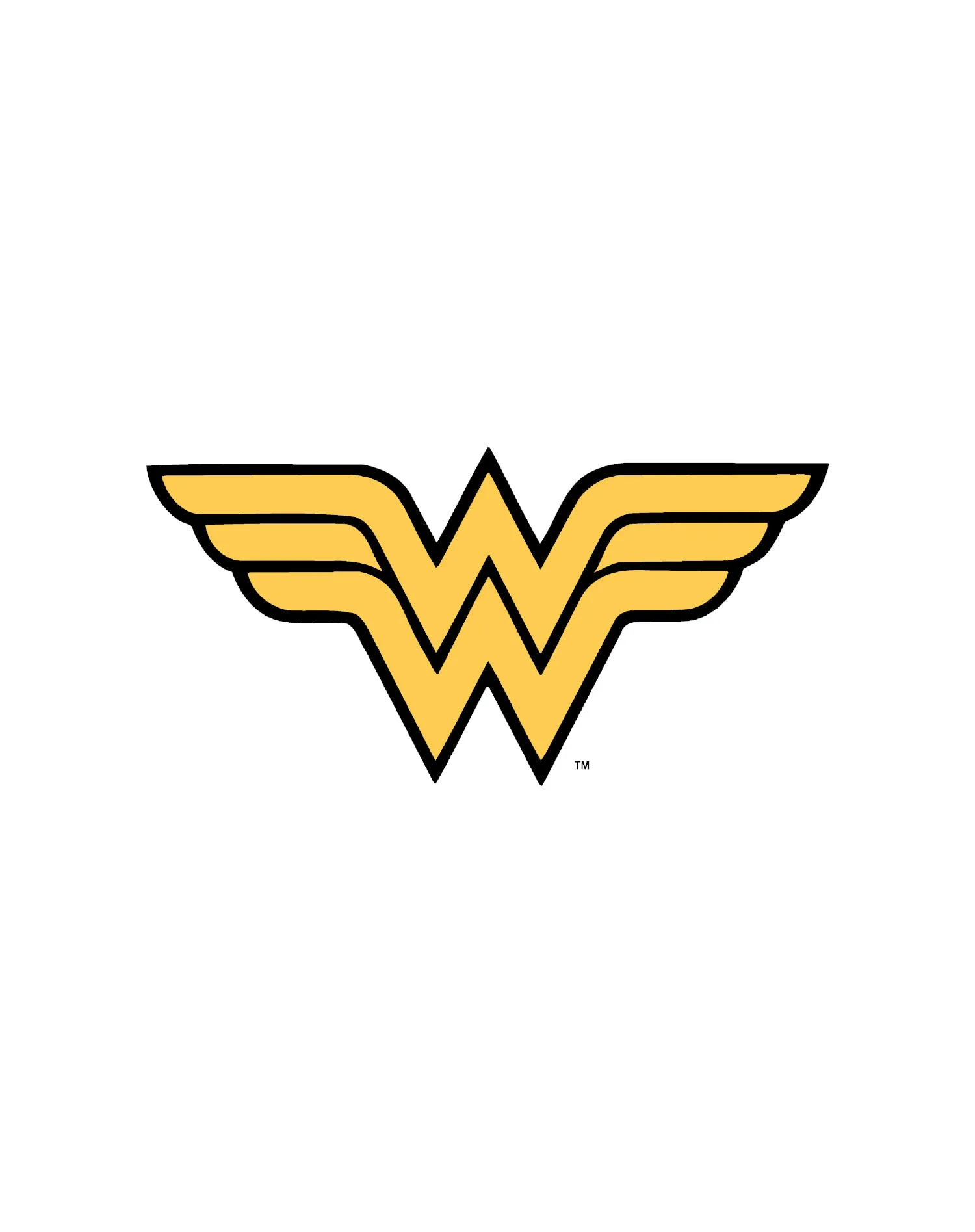 DC Comics Wonder Woman Logo Classic Official Men's T-Shirt