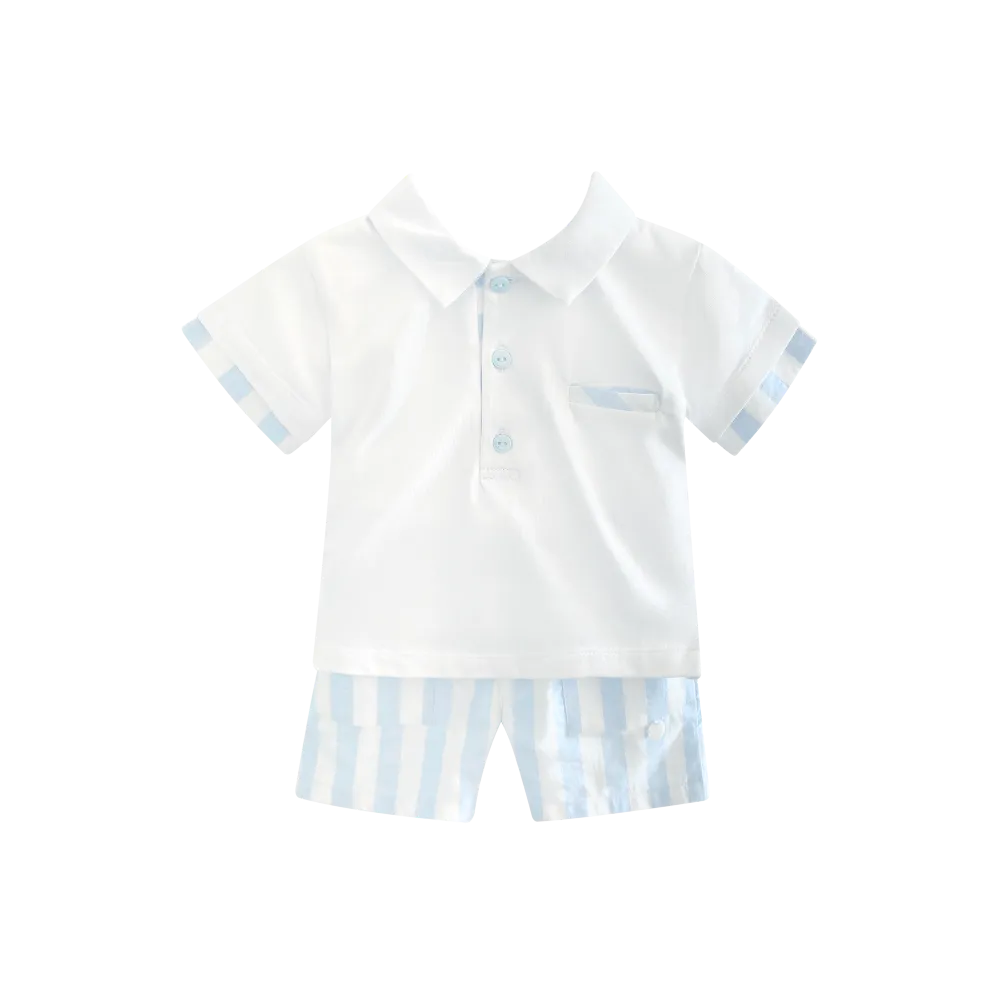 Deolinda Boys Kiko Shorts Set & Polo Top