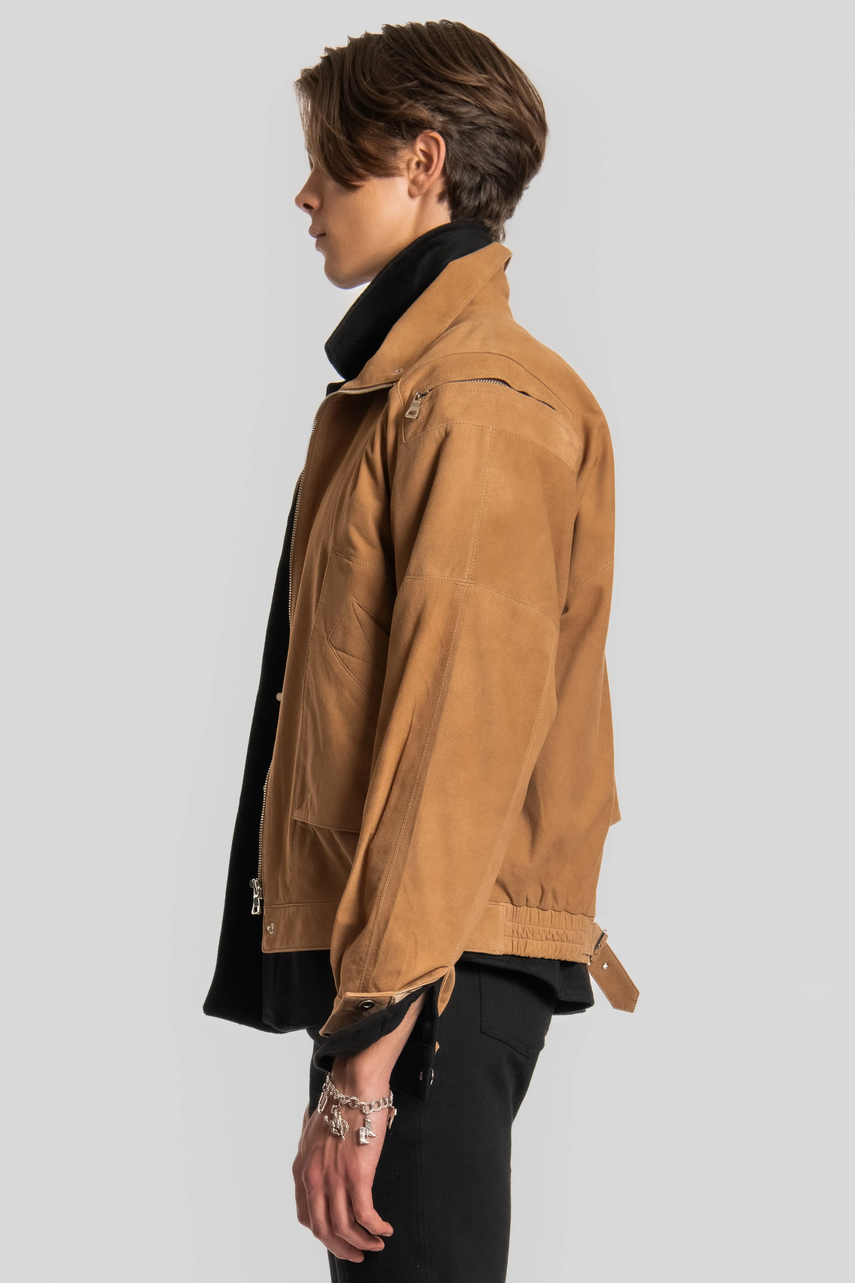 DESERT DRIVE SUEDE BOMBER