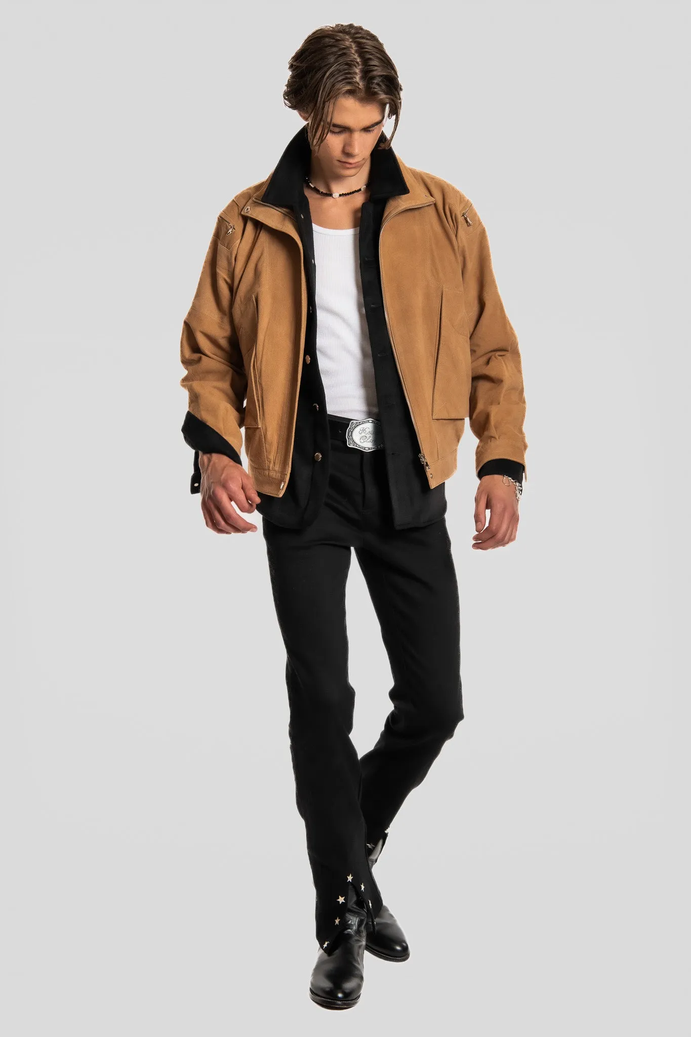 DESERT DRIVE SUEDE BOMBER