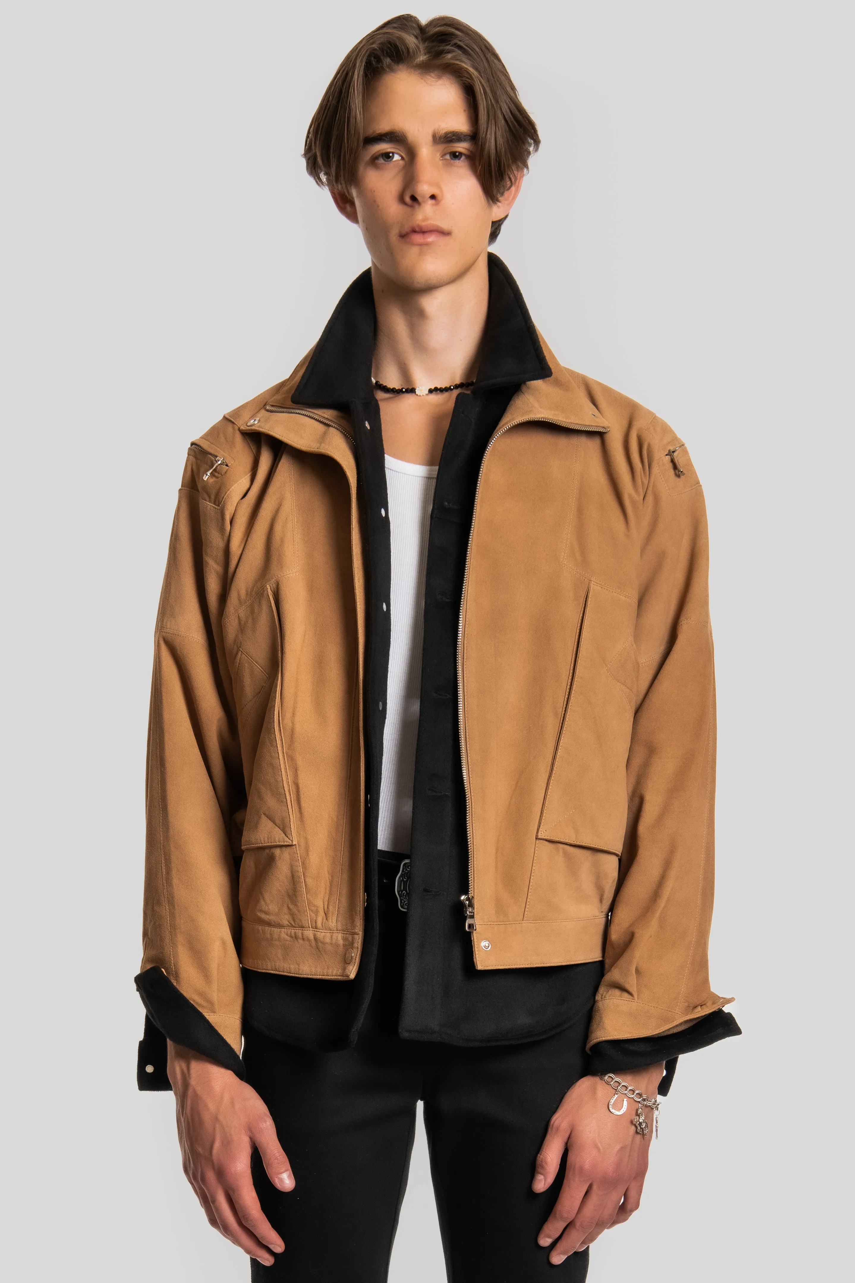 DESERT DRIVE SUEDE BOMBER