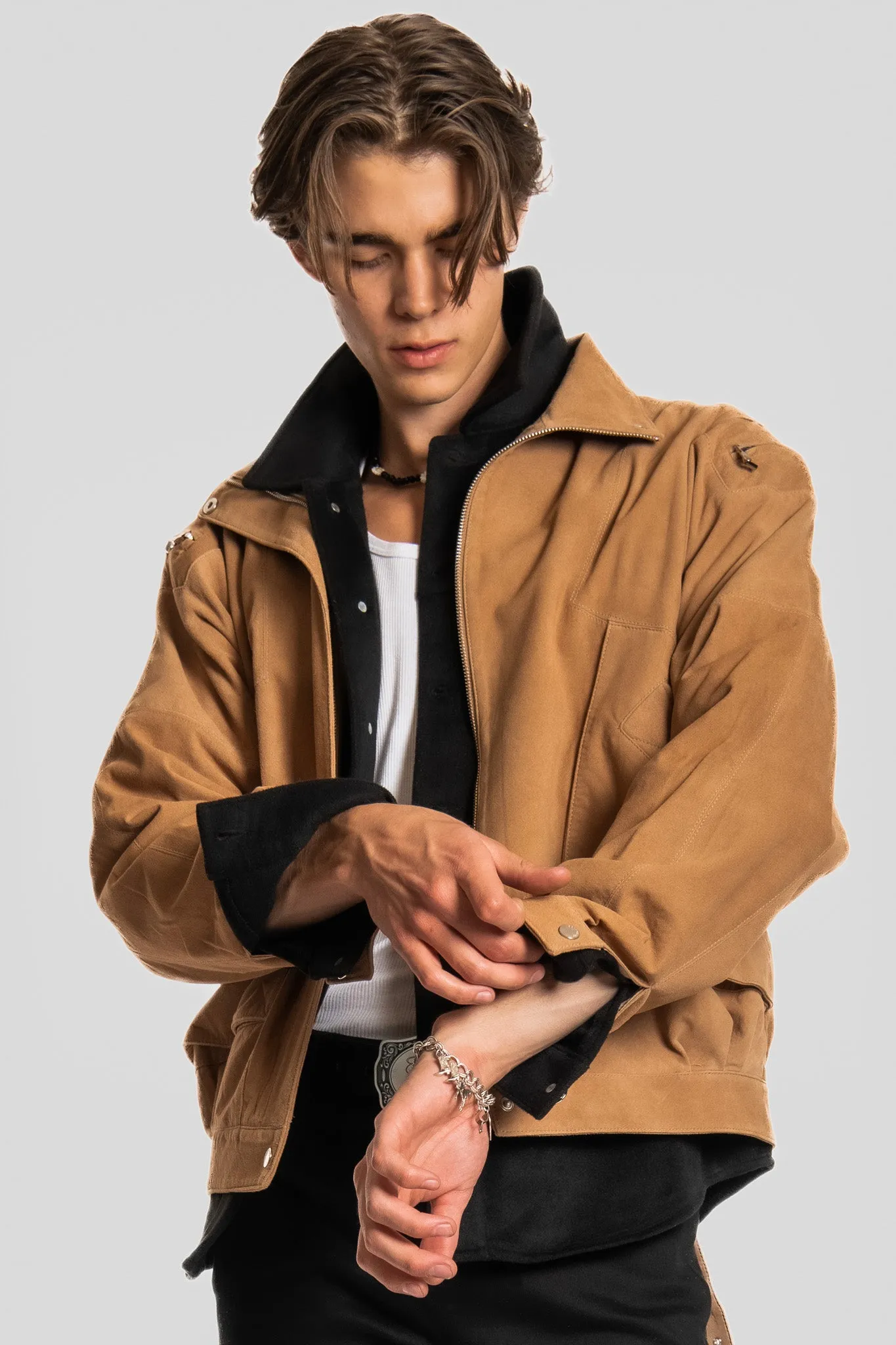 DESERT DRIVE SUEDE BOMBER