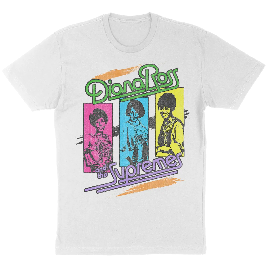 Diana Ross And The Supremes "80s Colors" T-Shirt in White