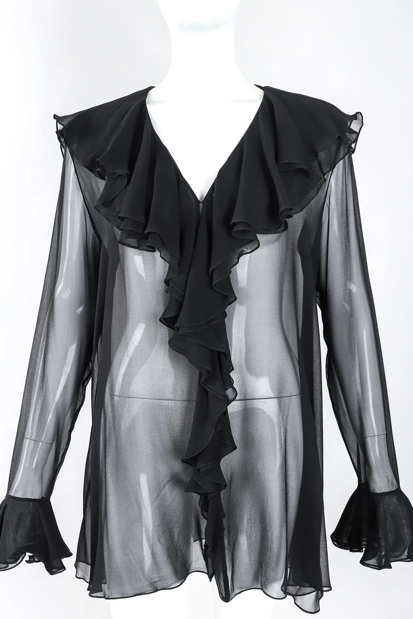 DKNY Chiffon Poet Blouse