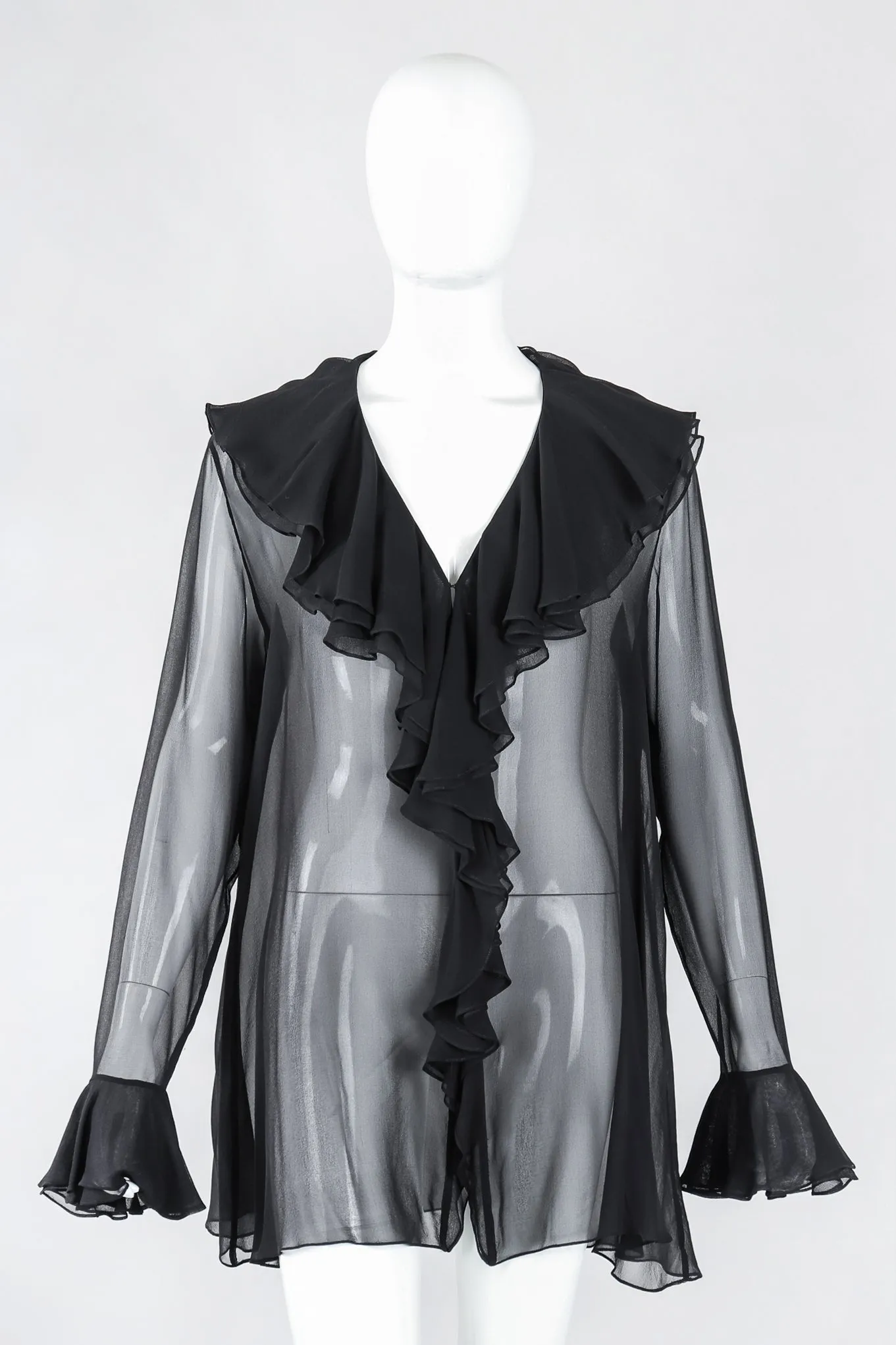 DKNY Chiffon Poet Blouse