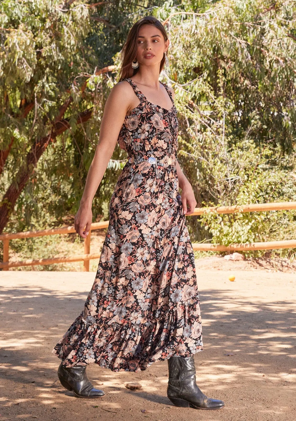 Dreamstate Lace-Up Maxi Dress