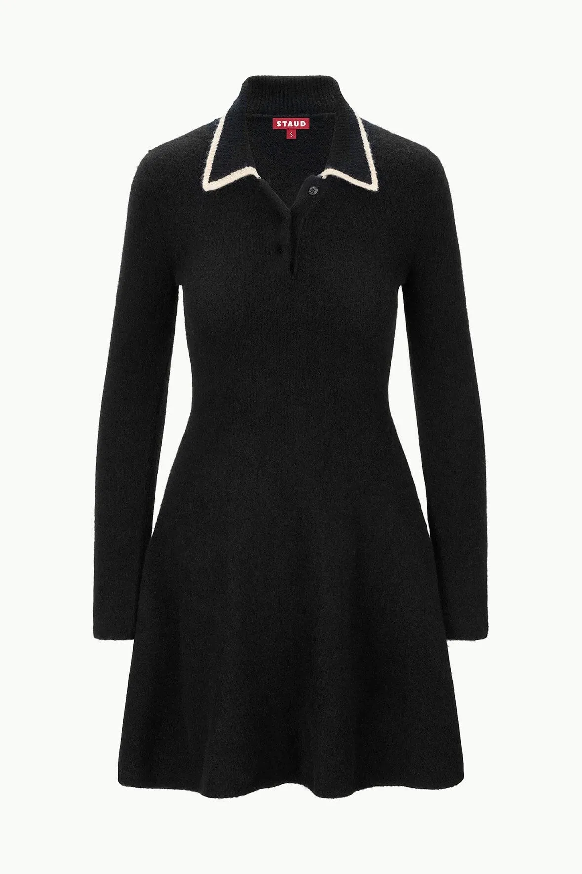 DUJOUR DRESS IN BLACK/IVORY