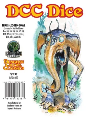 Dungeon Crawl Classics RPG: Three-Legged Gowl Dice Set
