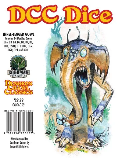 Dungeon Crawl Classics RPG: Three-Legged Gowl Dice Set