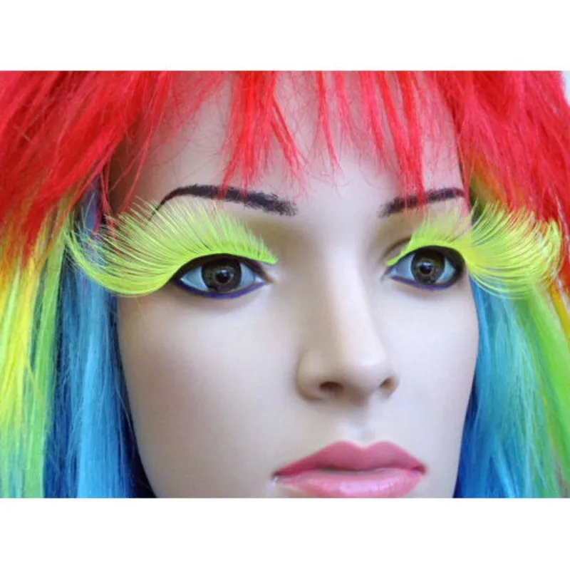 Eyelashes - Neon Green Long Taper