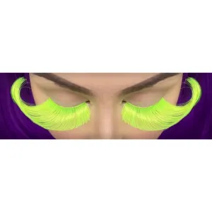 Eyelashes - Neon Green Long Taper