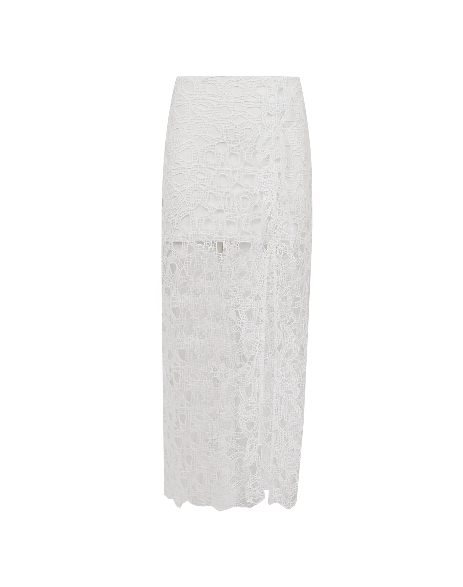 Eyelet Joelle Maxi Skirt - Off White