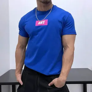Fluorescent Color Letter Graphic T-Shirt