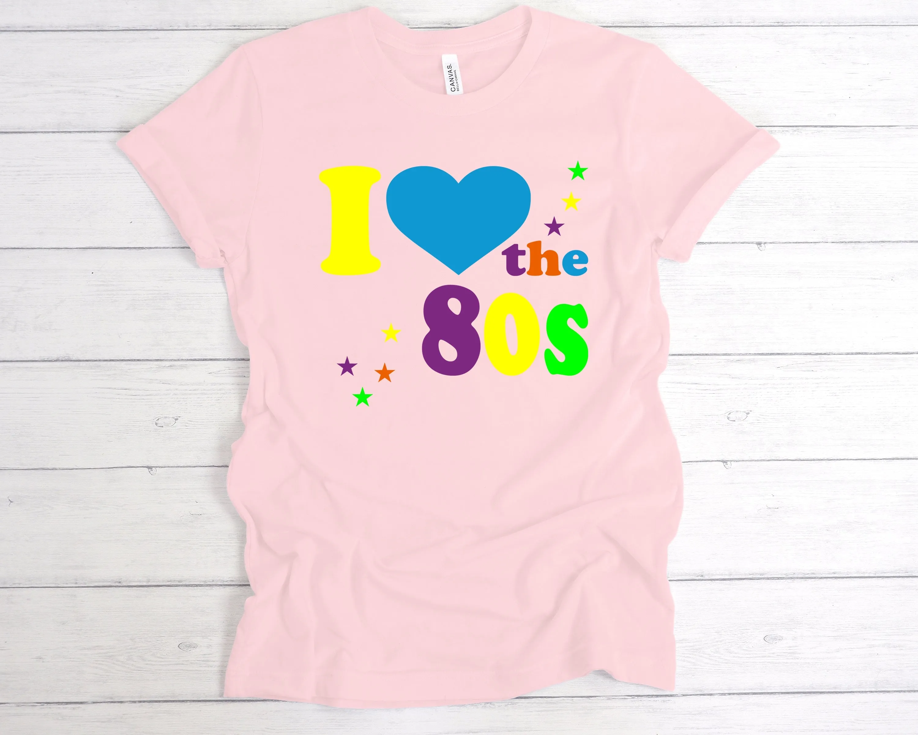 Fluorescent I Love The 80s T-Shirt