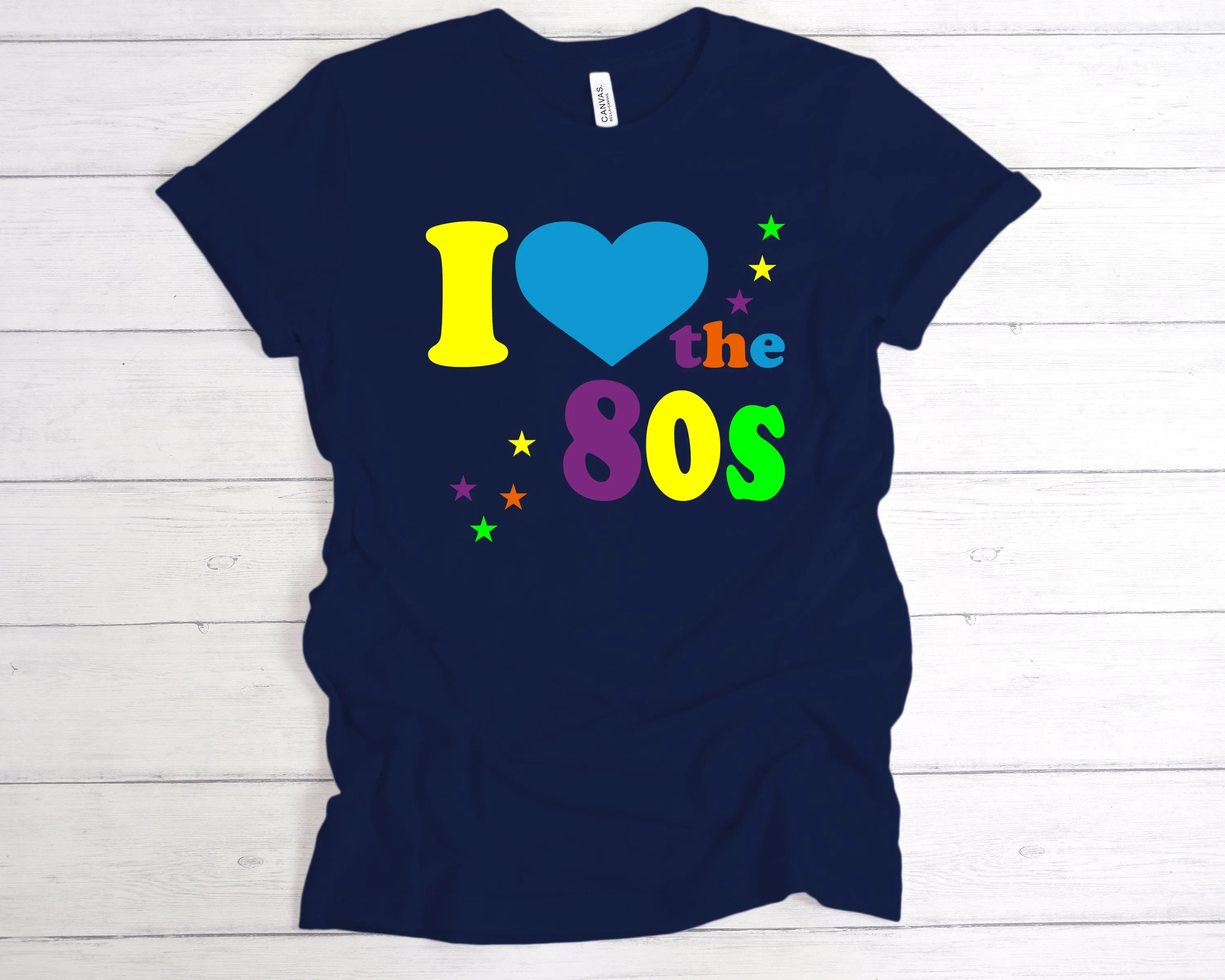 Fluorescent I Love The 80s T-Shirt