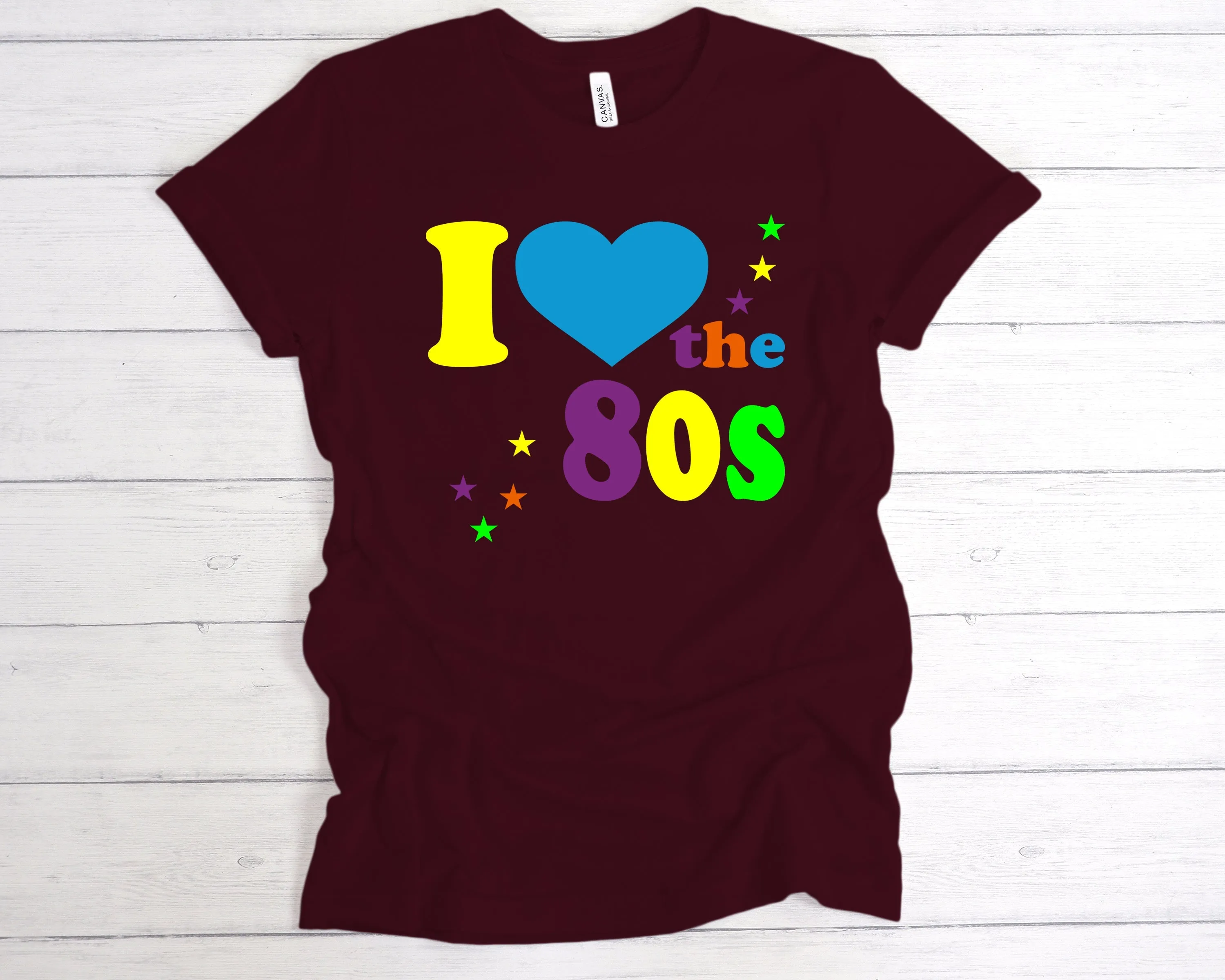 Fluorescent I Love The 80s T-Shirt