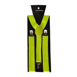 Fluro Orange Adjustable Suspenders