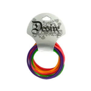 Fluro Rubber Bracelet Pack