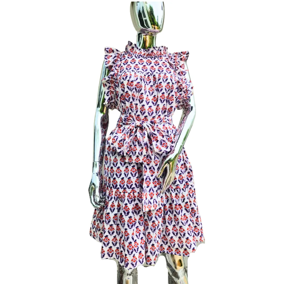 Gameday Roopa Dress - Purple/Orange!!!!