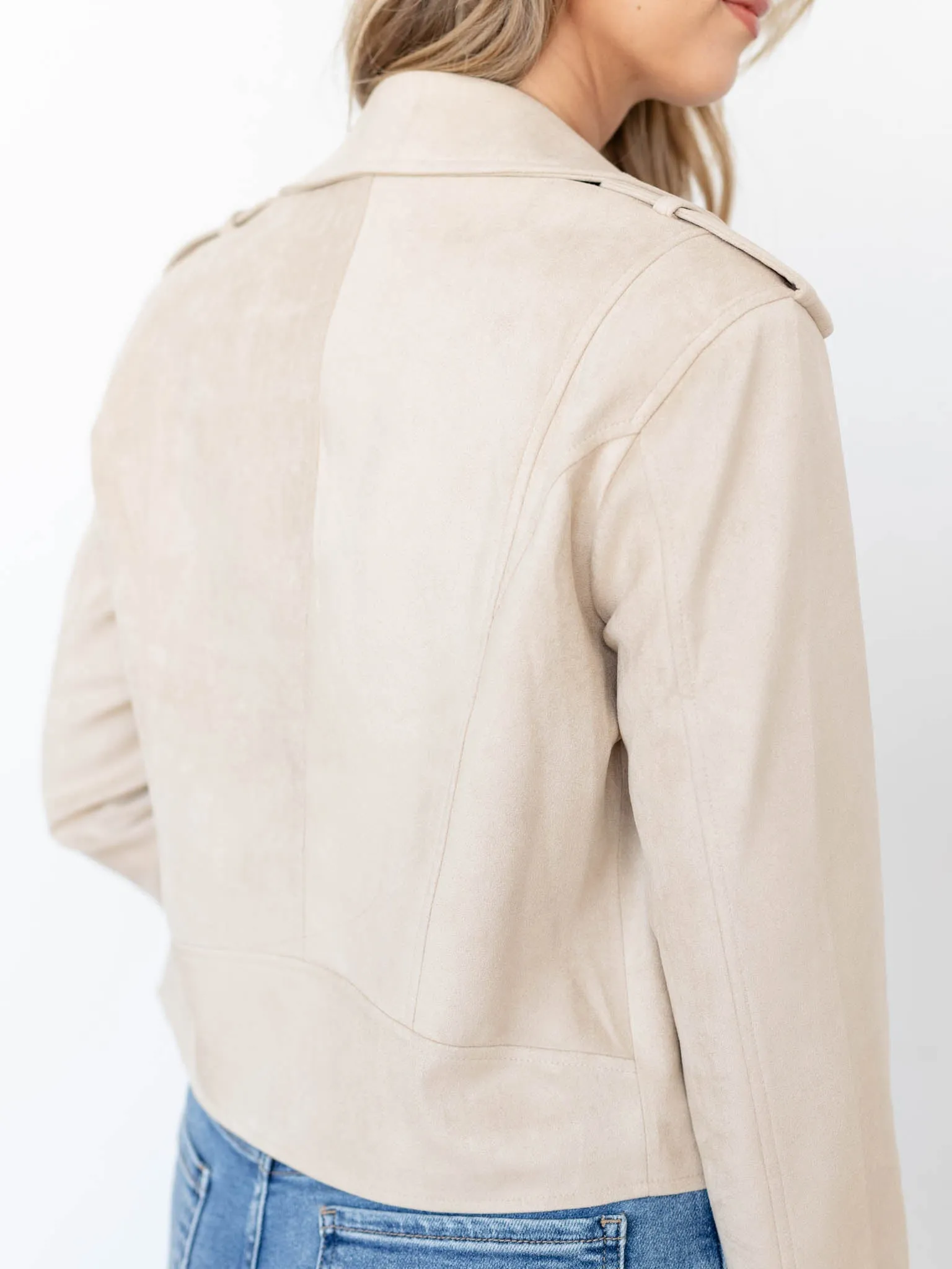 Generation Love Cosita Vegan Suede Moto Jacket