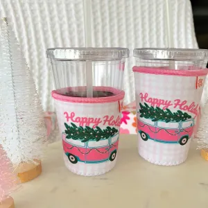 Happy Holidays Van Coffee Cup Cover