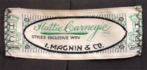 HATTIE CARNEGIE 1950s 2 pc Grey Wool Fitted Jacket Skirt Set