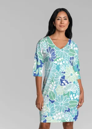 Hawaii Isles (13609) ~ Lucy 3/4 Sleeve V-Neck Dress