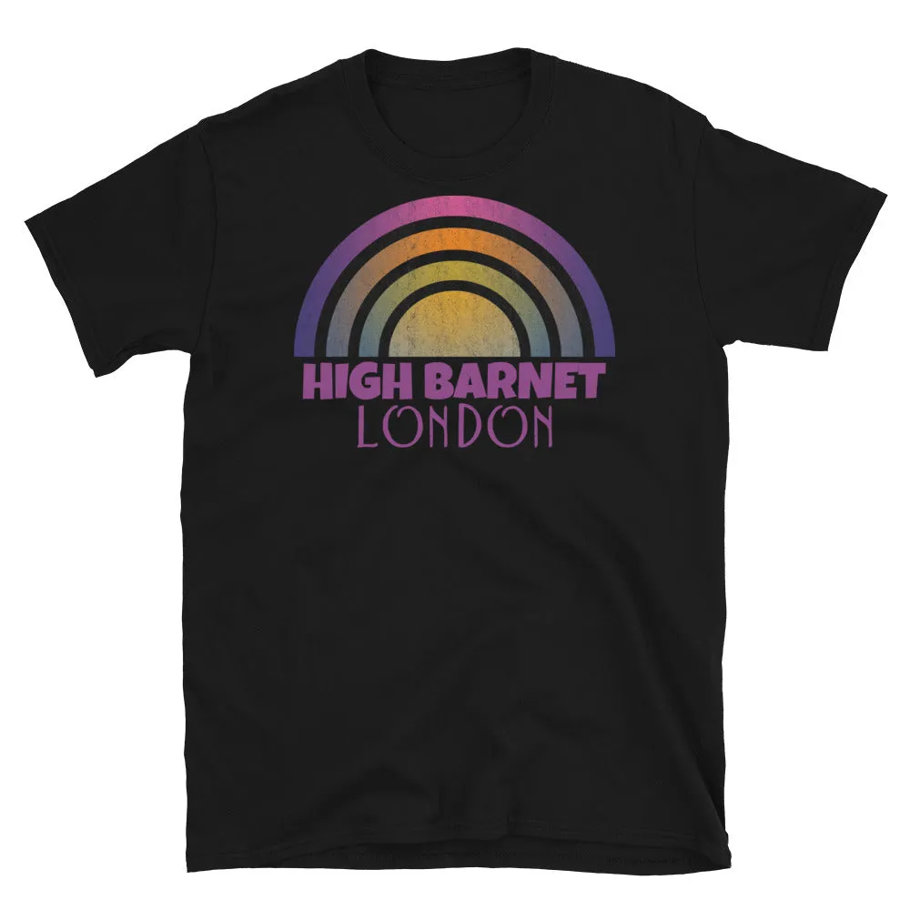 High Barnet London Retrowave Graphic T-Shirt