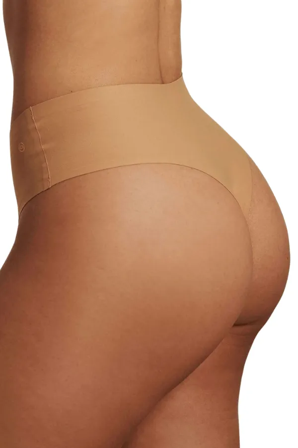 High-Waisted Thong - Neutral