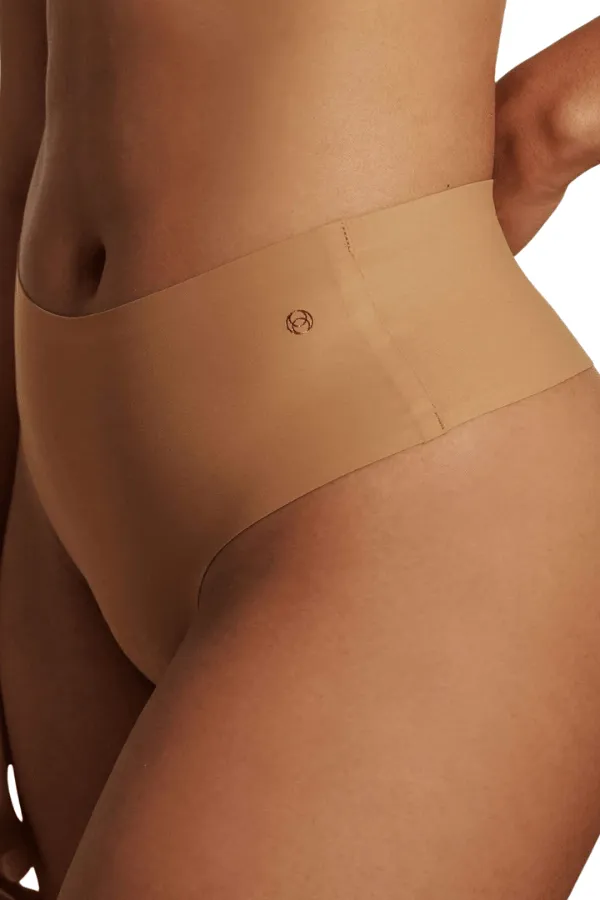 High-Waisted Thong - Neutral