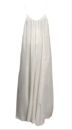 HoodLamb Women's Ivory Wide Contrast Midi Hemp Jumper 420 NWT