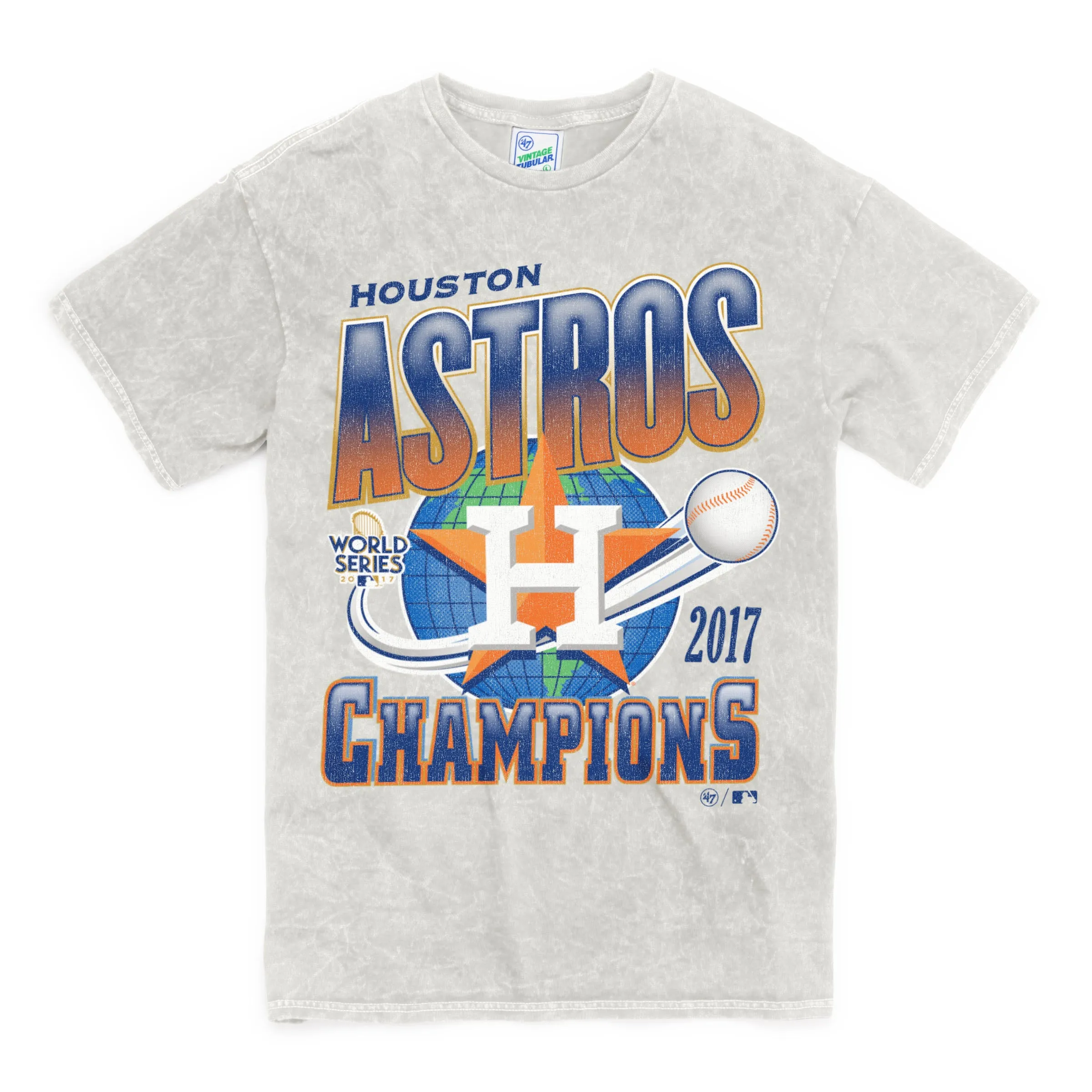 HOUSTON ASTROS 2017 WORLD SERIES ROCKER '47 VINTAGE TUBULAR TEE