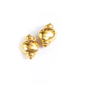 Joan Rivers Gold Urn Earrings
