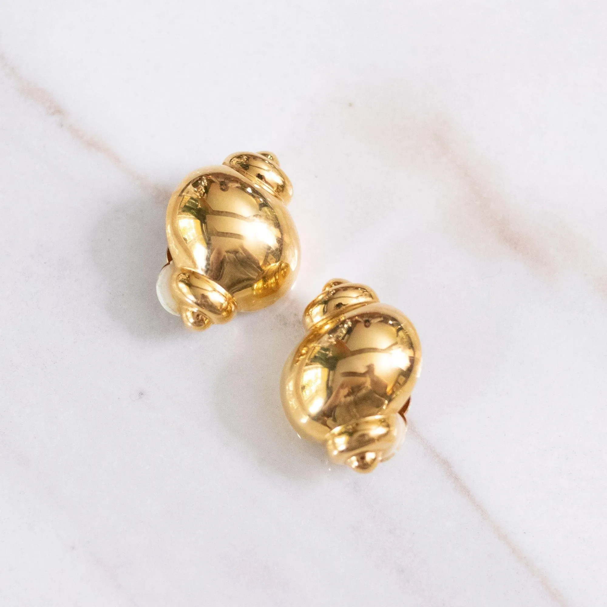 Joan Rivers Gold Urn Earrings