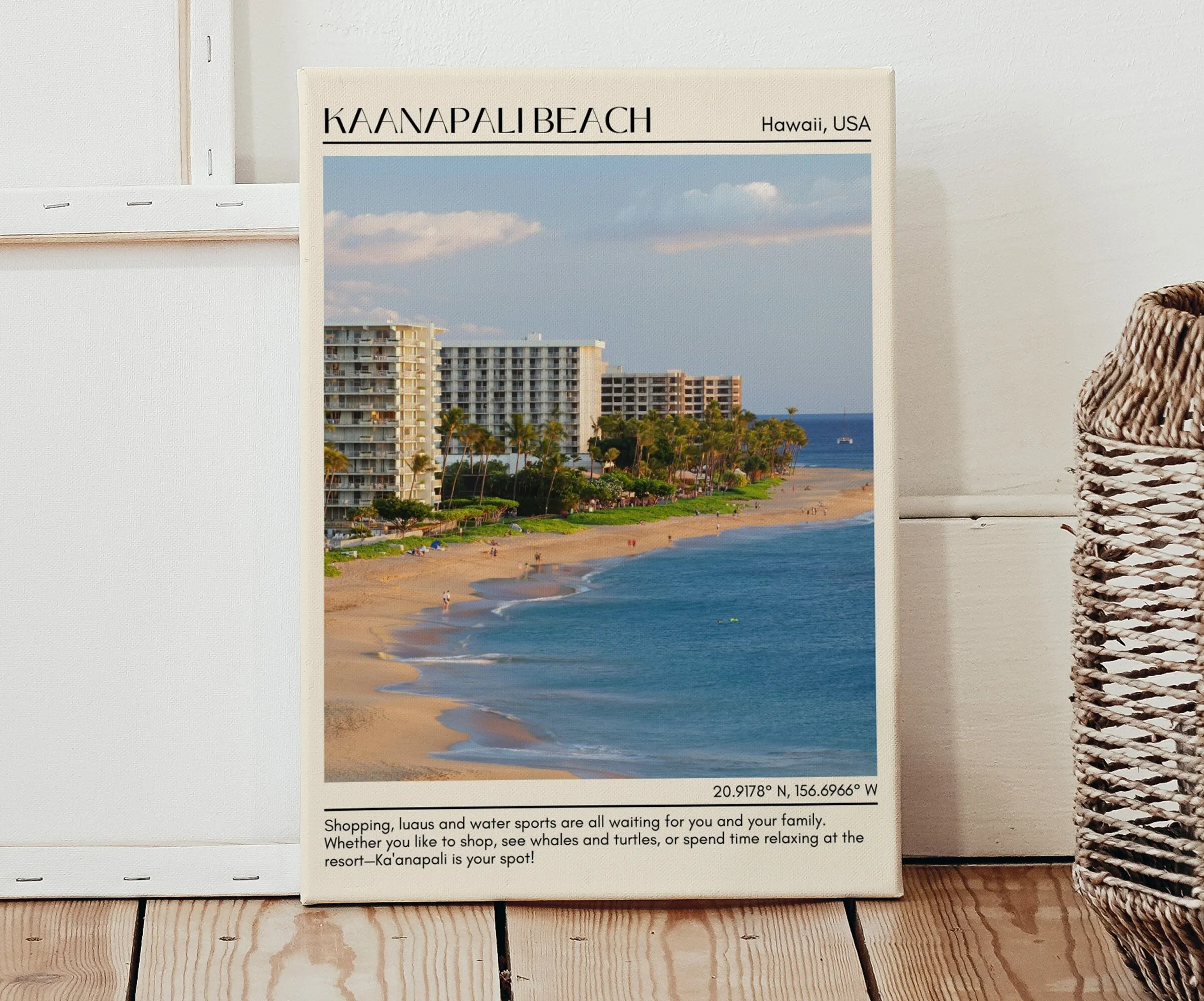 Kaanapali Beach Wall Canvas, USA