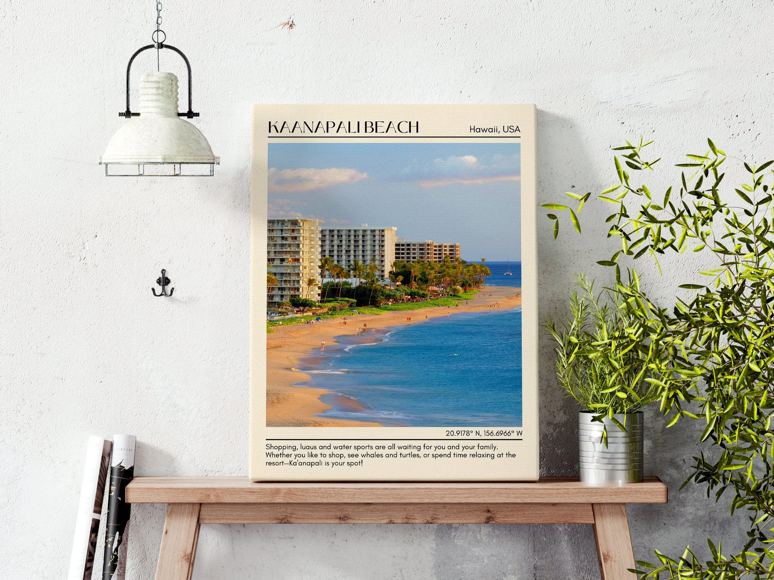 Kaanapali Beach Wall Canvas, USA