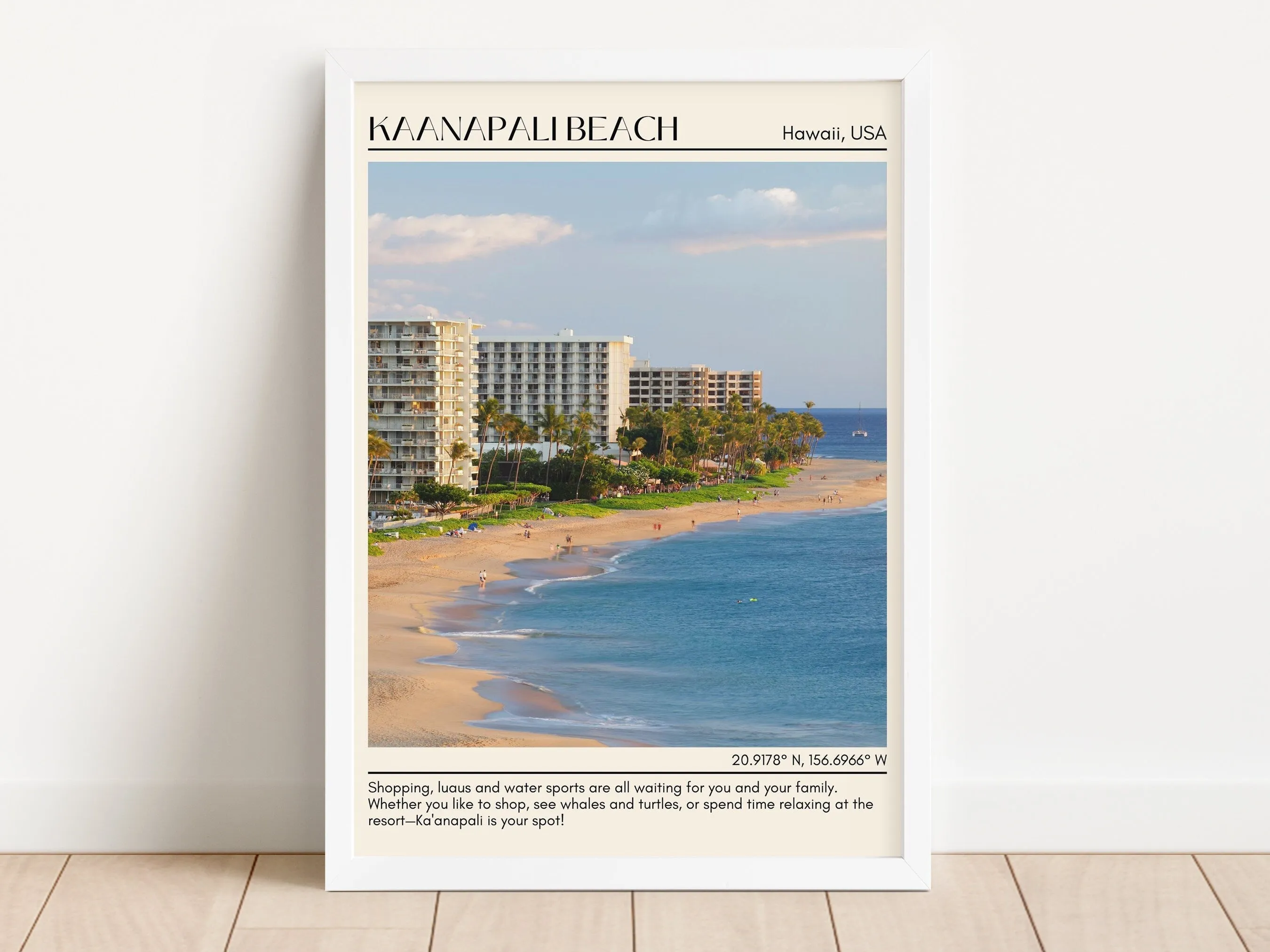 Kaanapali Beach Wall Canvas, USA