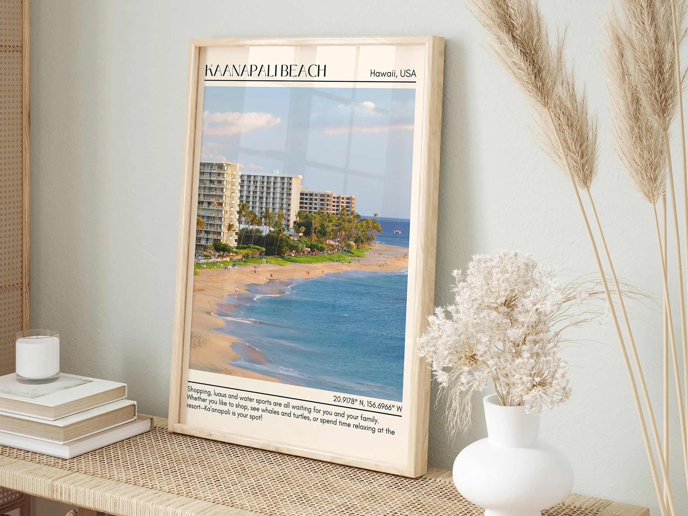 Kaanapali Beach Wall Canvas, USA