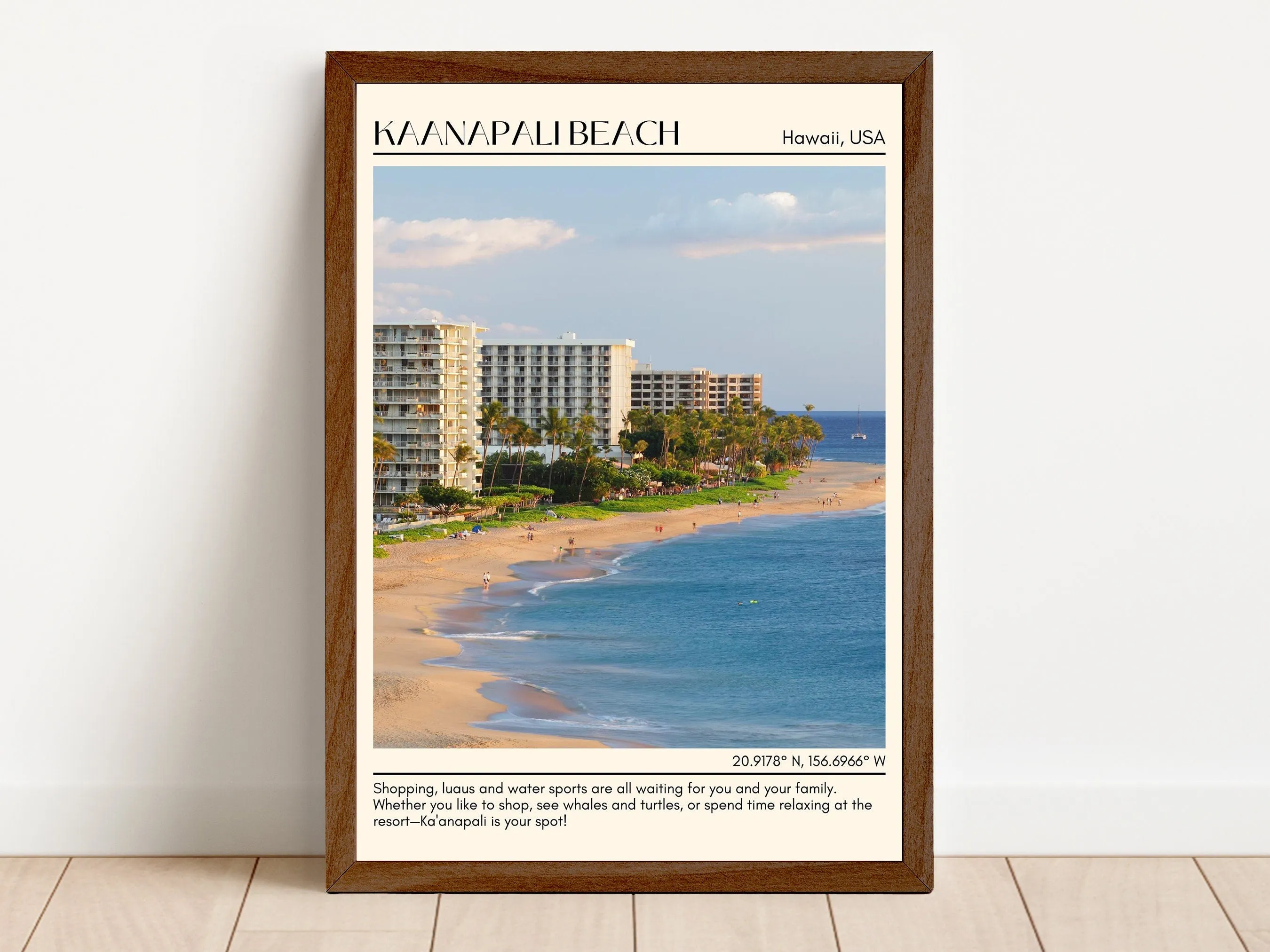 Kaanapali Beach Wall Canvas, USA