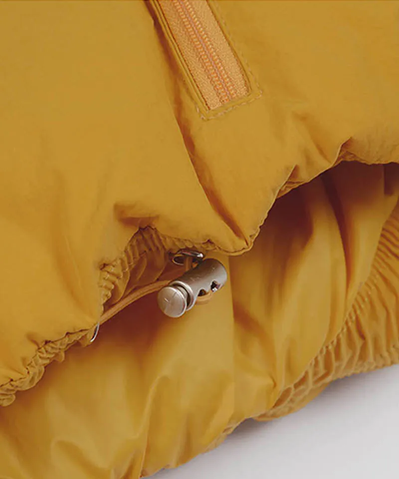 KANDINI Ruffled Goose-down Vest - Yellow