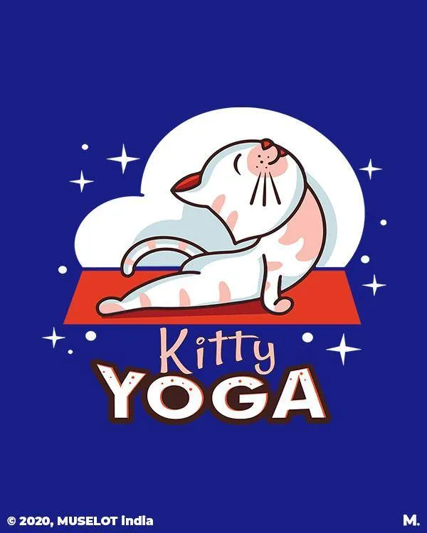Kitty yoga printed hoodies