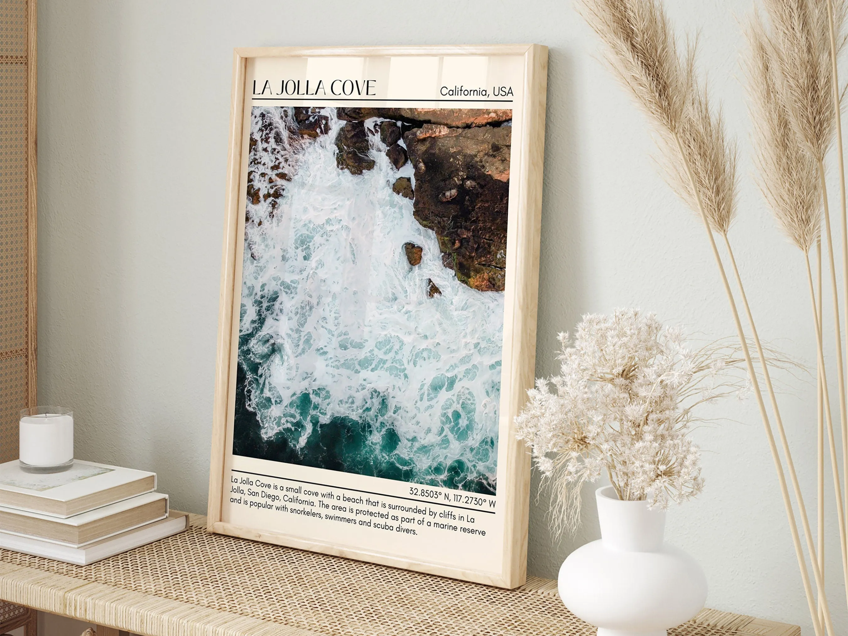 La Jolla Cove Wall Art Canvas, USA