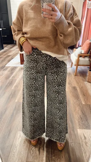 Lauren Leopard Wide Leg Pants