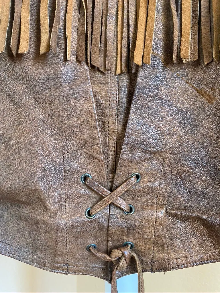 Leather Fringe Jacket
