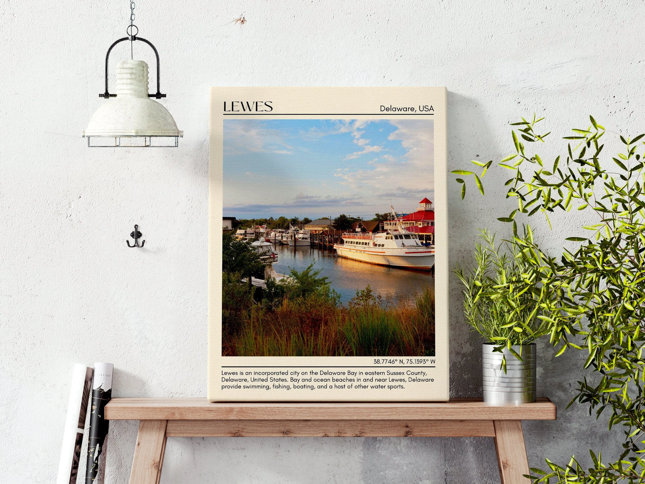 Lewes Wall Art Canvas, Delaware, USA