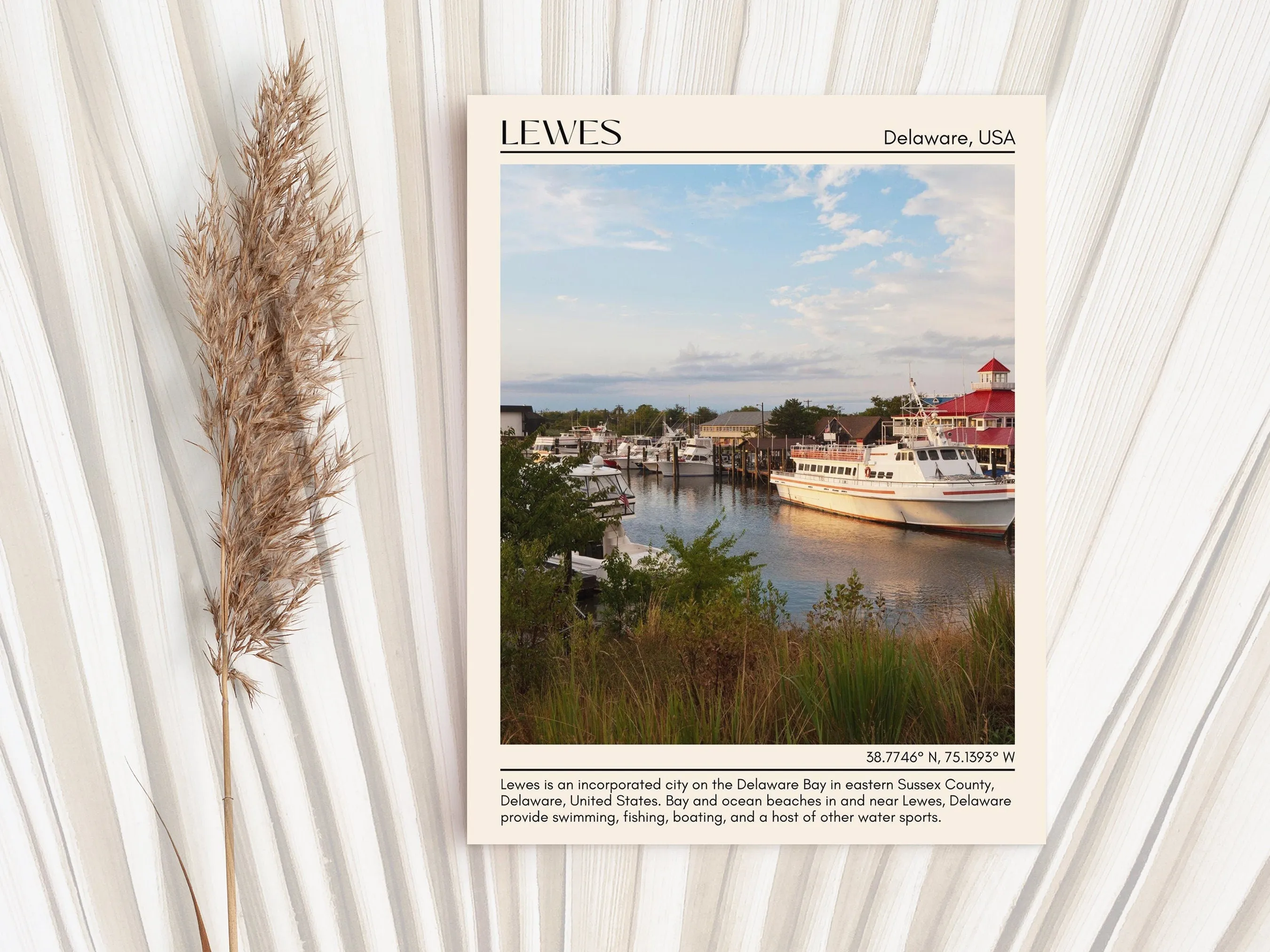 Lewes Wall Art Canvas, Delaware, USA